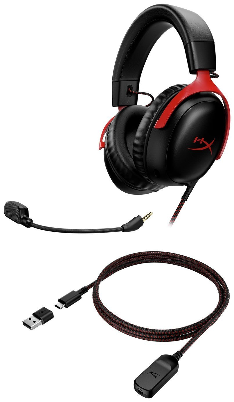 HyperX Cloud III Wired Gaming Headset Xbox, PS5, Switch, PC