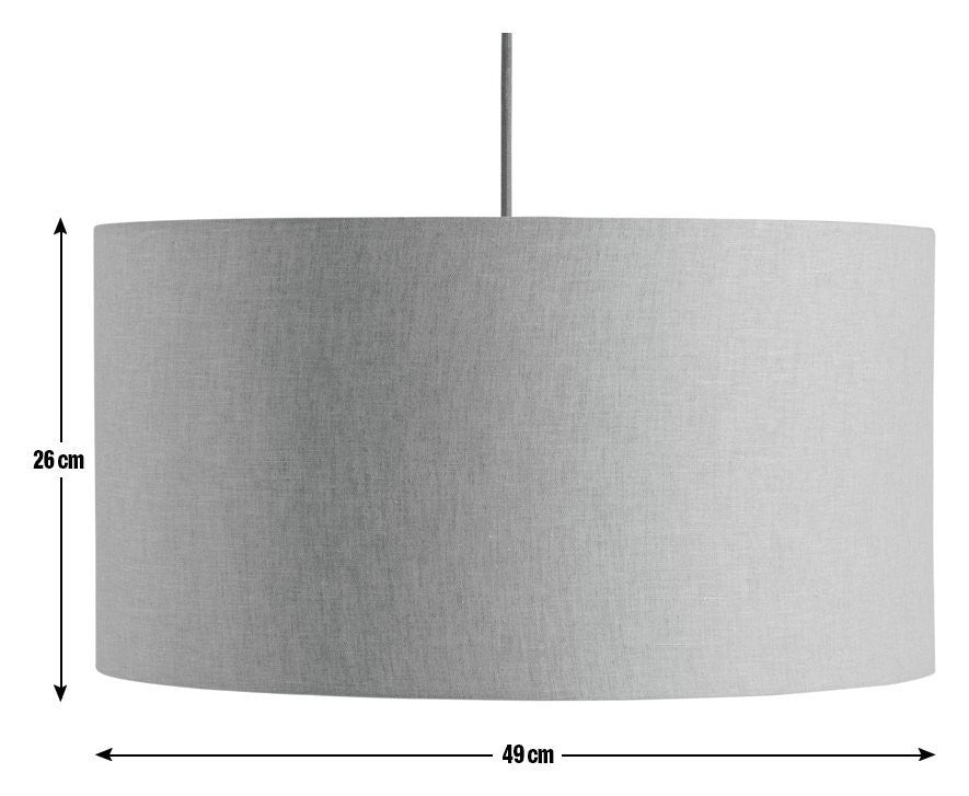 Habitat Oatmeal Linen Easy Fit Lampshade - 49cm