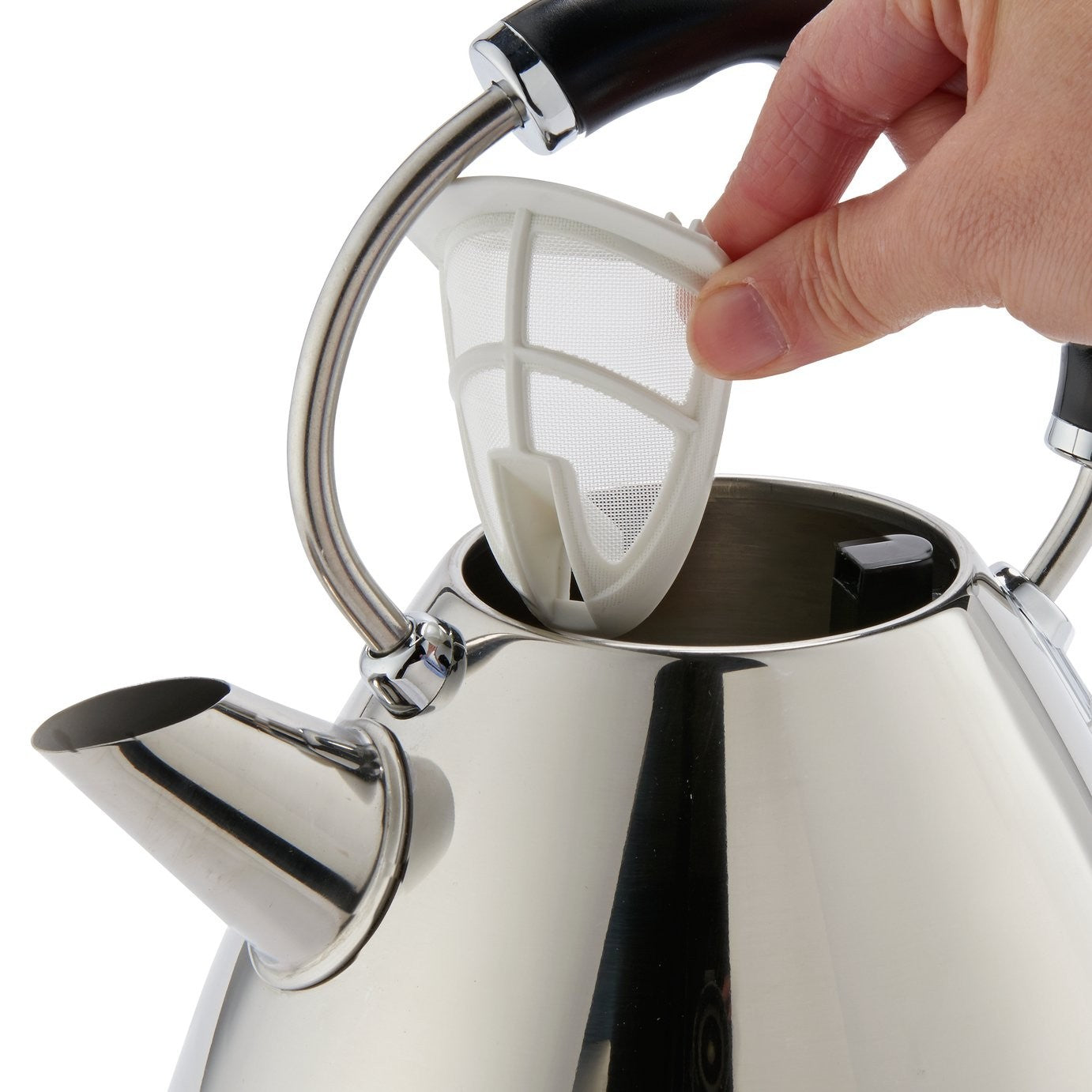 Cookworks Pyramid Kettle - Stainless Steel