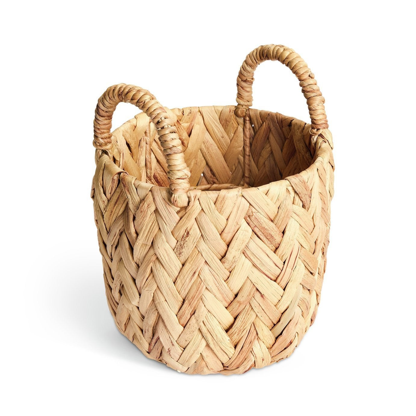 Habitat Small Woven Herringbone Basket - Natural