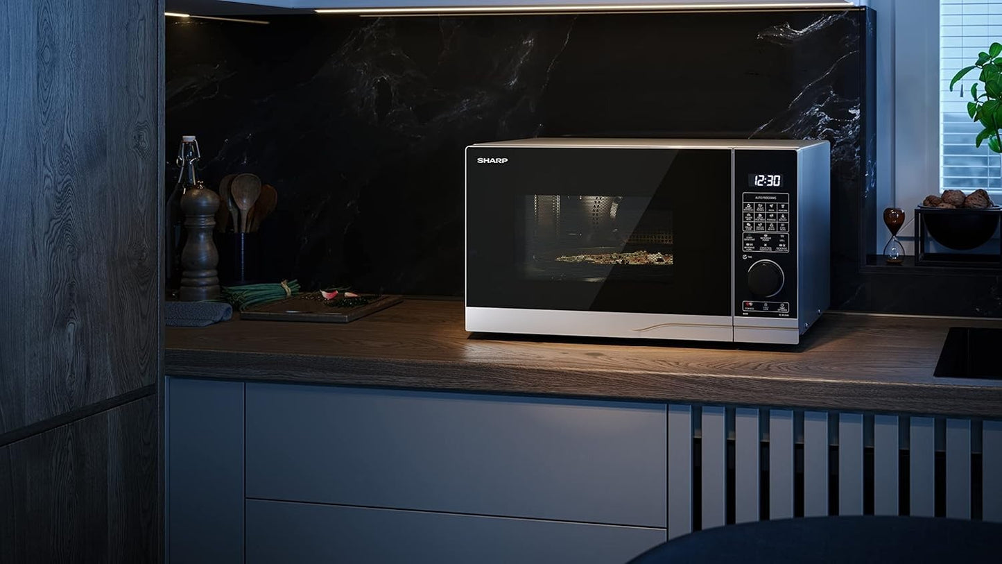 Sharp 900W Combination Microwave YC-PC284AU-S - Silver