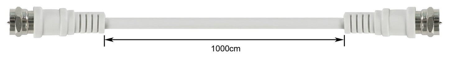 10m Satellite Extension Lead - Nickel Plated