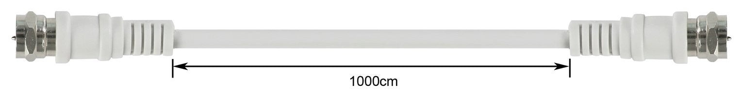 10m Satellite Extension Lead - Nickel Plated
