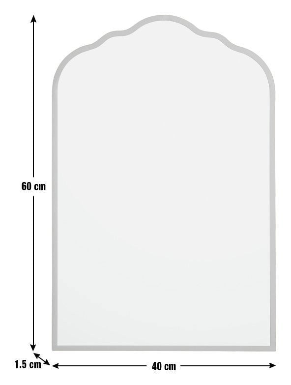 Argos Home Gold Curved Wall Mirror - 60x40cm