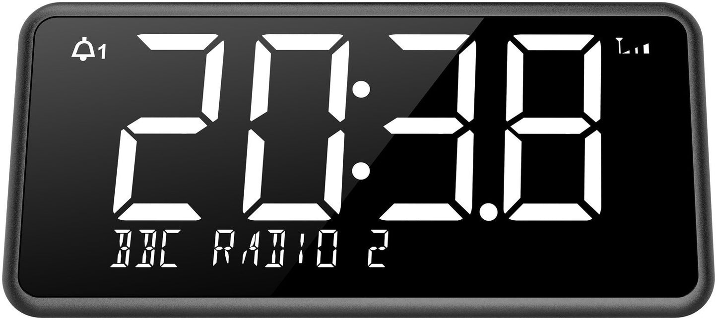 Bush Oxford DAB+/FM Clock Radio - Black