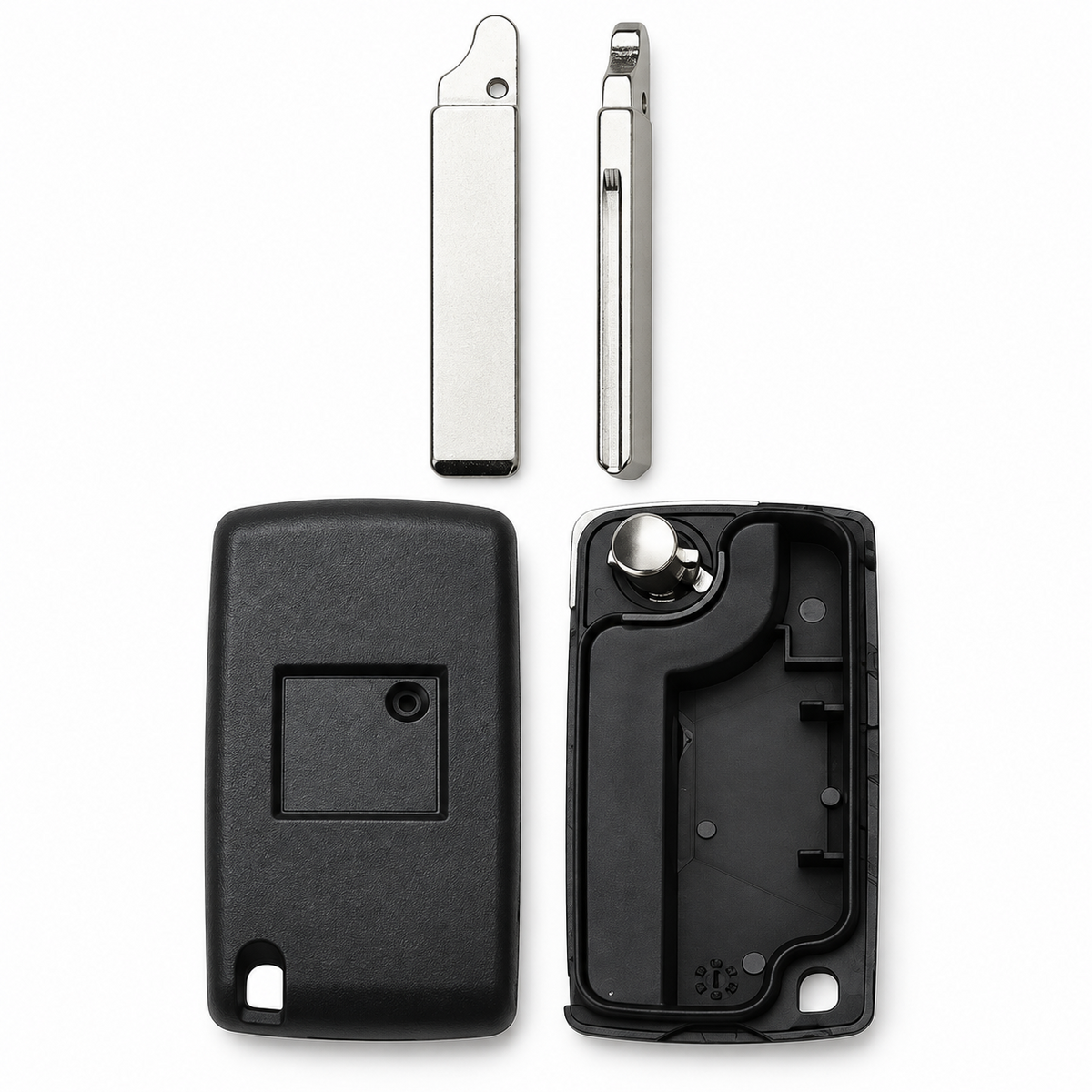4 Button Flip Remote Key Fob Case Shell Replacement for Peugeot 1007 807