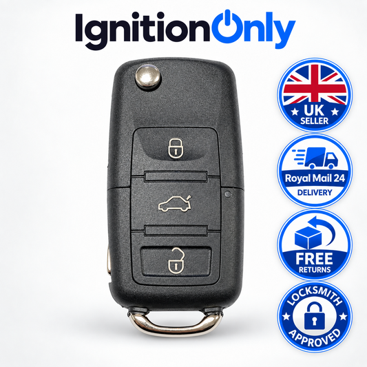 3 Button Flip Remote Key Fob Case Shell for VW Volkswagen Golf MK5 2004-2009